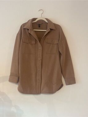 Loose-Fit Utility Jacket in Camel